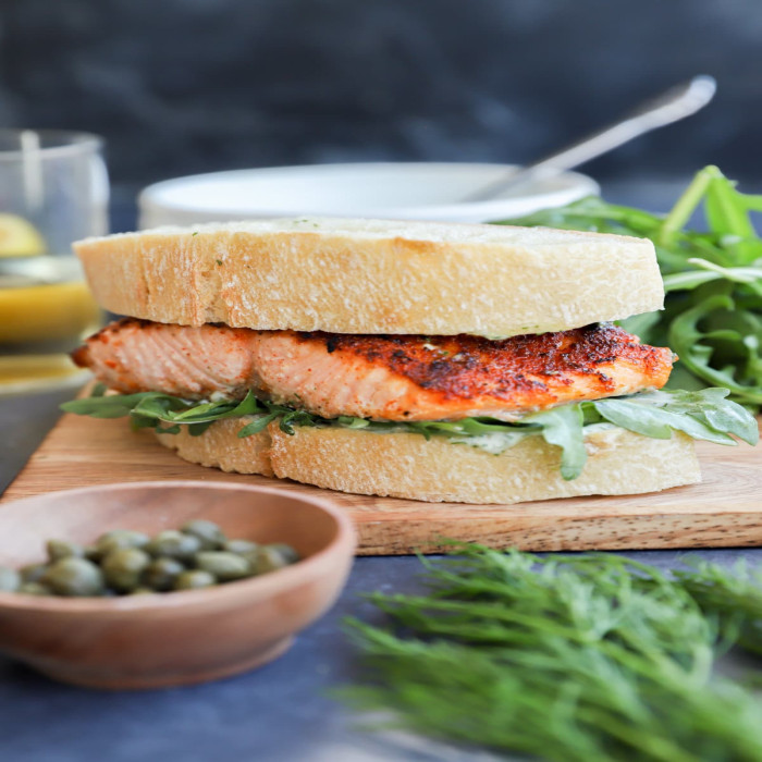 Salmon Fish Sandwich